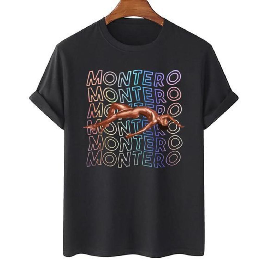 Lil Nas X Montero Text Rainbow Unisex T-Shirt Gift For Fan